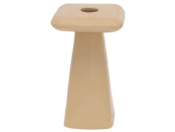 Present time - Candle holder Roca large soft brown