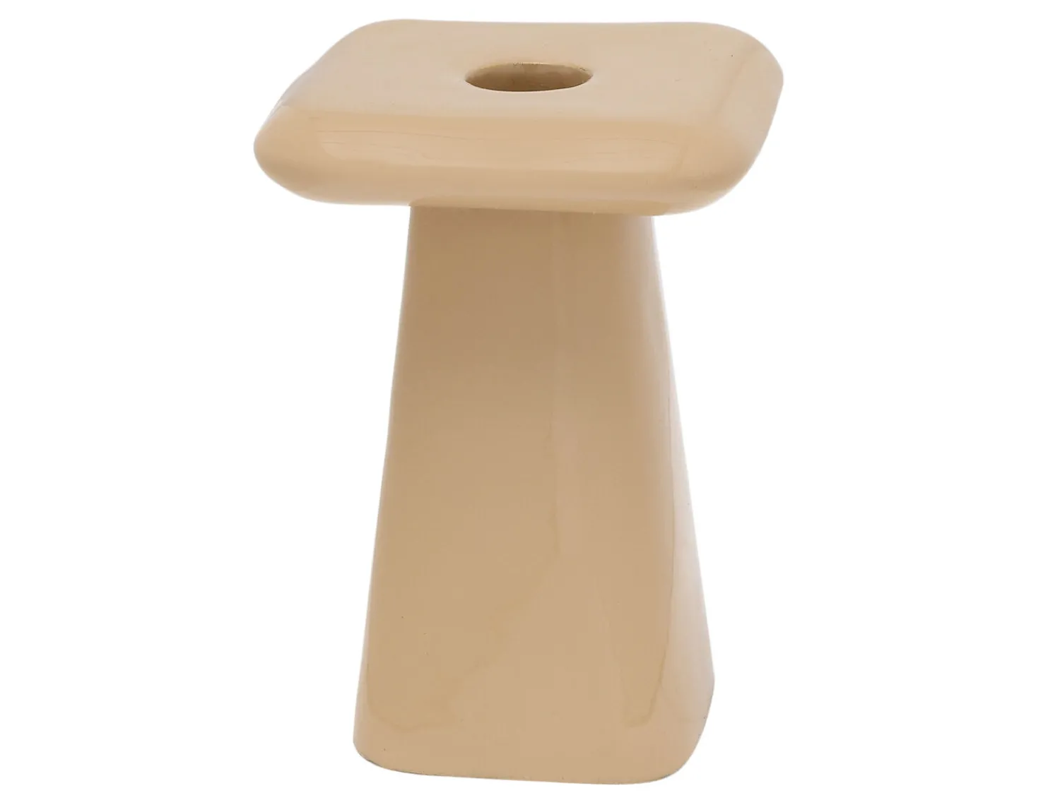 Outlet Present time - Candle holder Roca medium soft brown