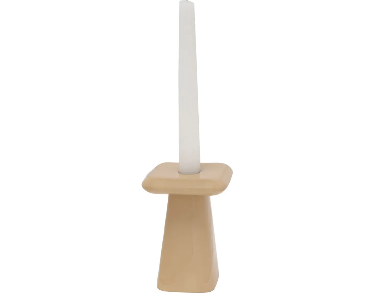 Outlet Present time - Candle holder Roca medium soft brown