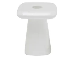 Clearance Present time - Candle holder Roca small white