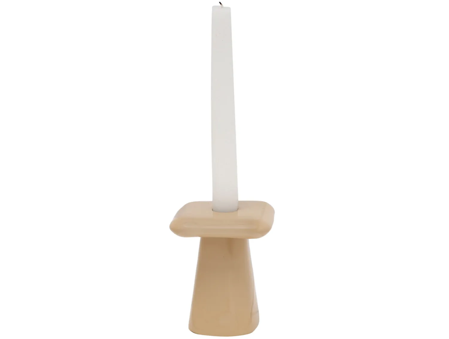 Best Present time - Candle holder Roca small soft brown