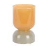 Discount Present time - Candle holder Variado Colores ochre yellow w. grayed jade
