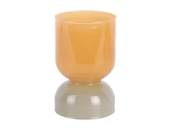 Discount Present time - Candle holder Variado Colores ochre yellow w. grayed jade