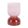 Hot Present time - Candle holder Variado Colores soft pink w. red ochre