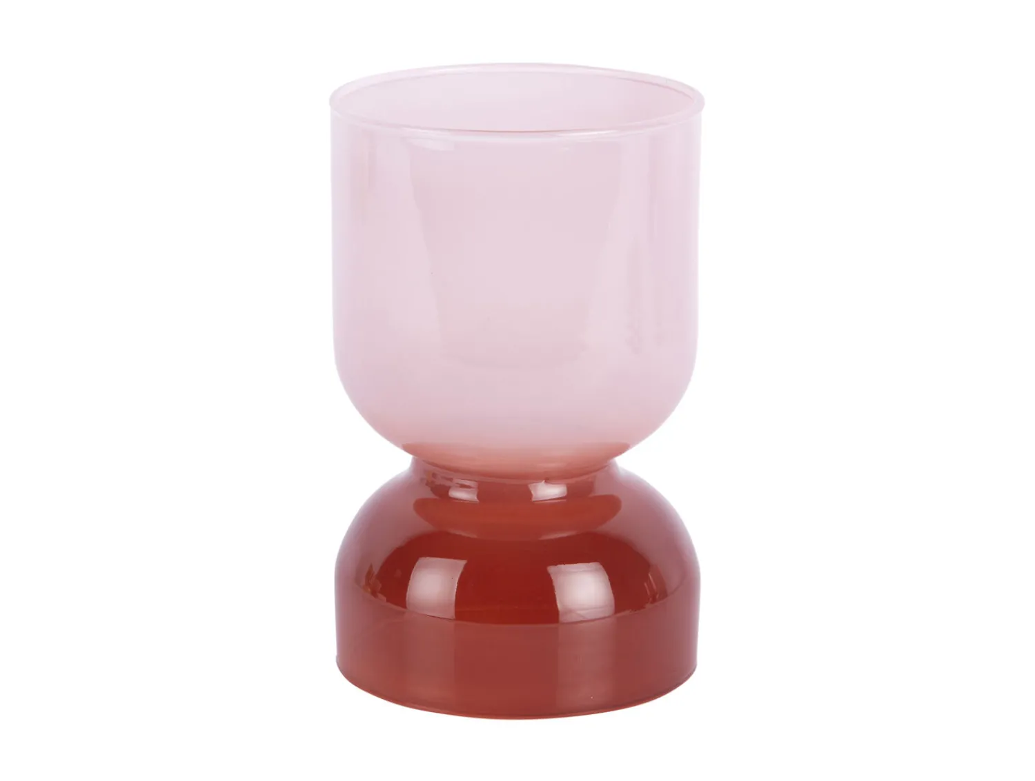 Hot Present time - Candle holder Variado Colores soft pink w. red ochre