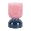 Online Present time - Candle holder Variado Colores faded pink w. dark blue