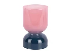 Online Present time - Candle holder Variado Colores faded pink w. dark blue