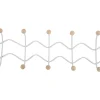 Hot Present time - Coat rack Double Zig Zag white
