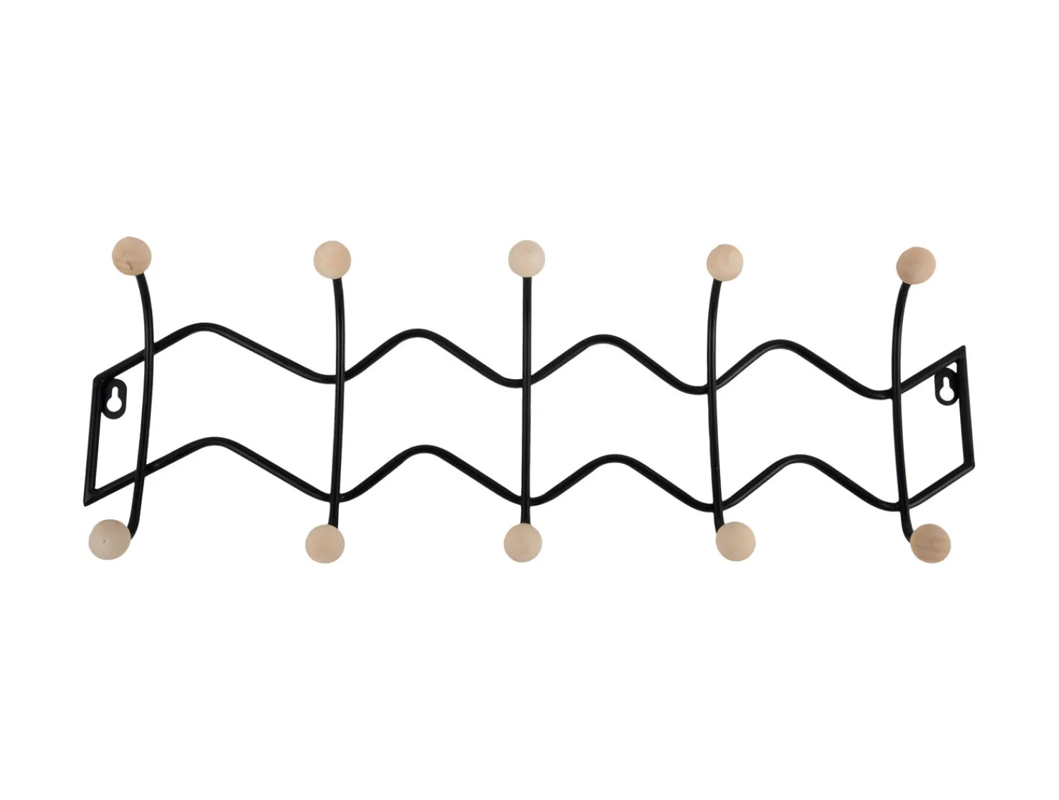 Sale Present time - Coat rack Double Zig Zag black