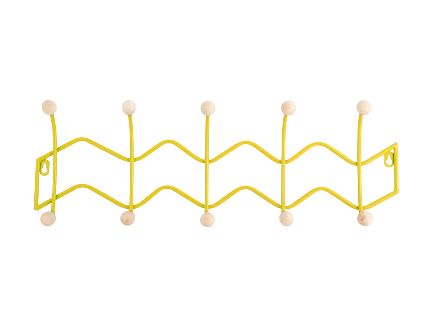 Online Present time - Coat rack Double Zig Zag bright yellow