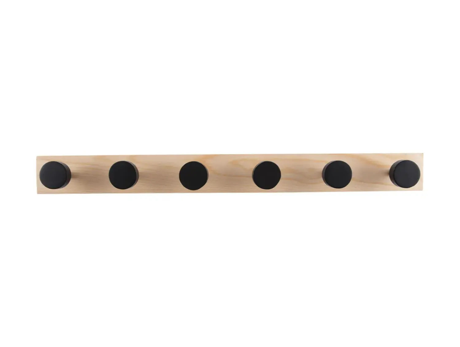 Online Present time - Coat rack Knobs pinewood black