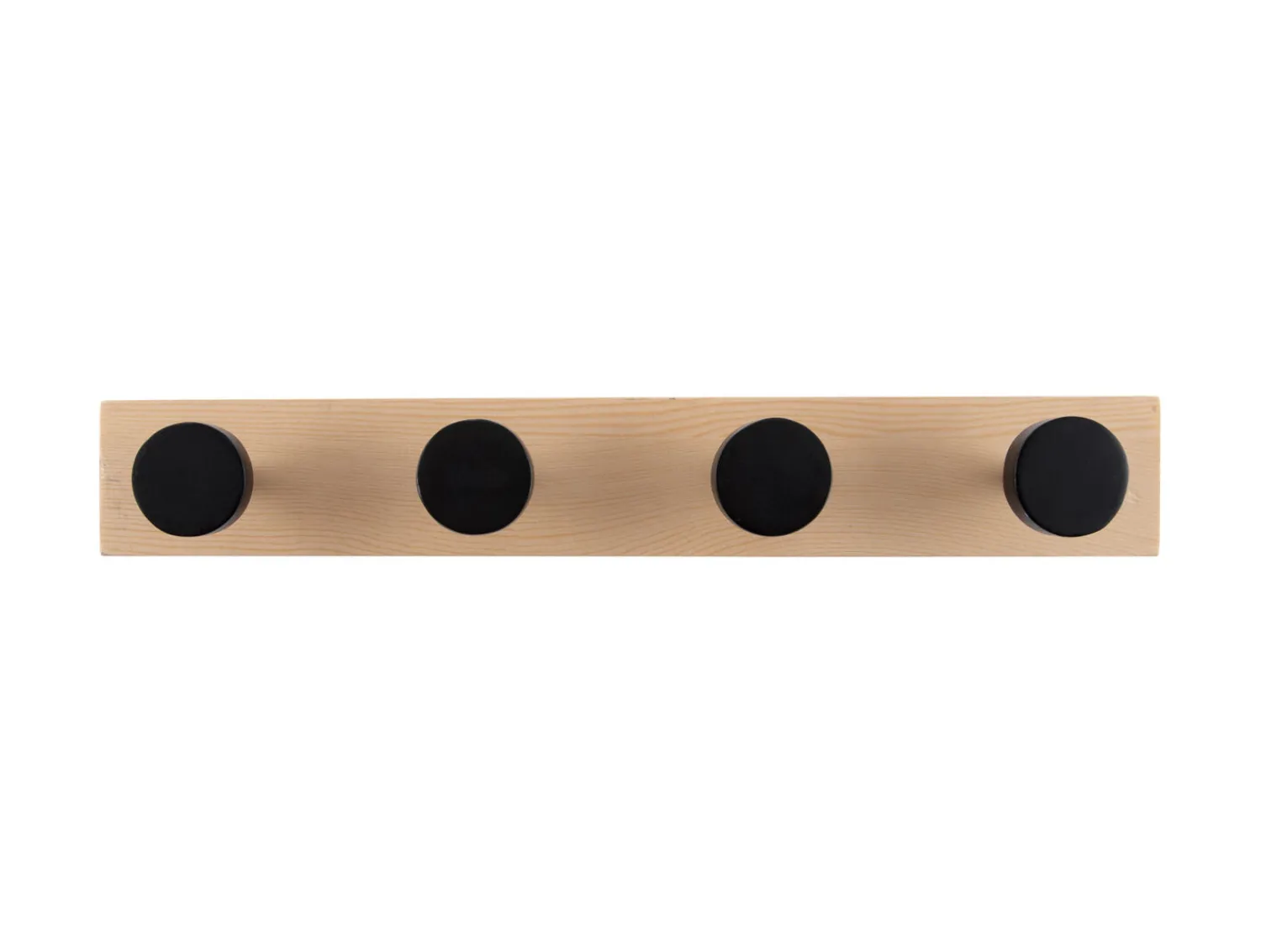 Best Present time - Coat rack Knobs small pinewood black