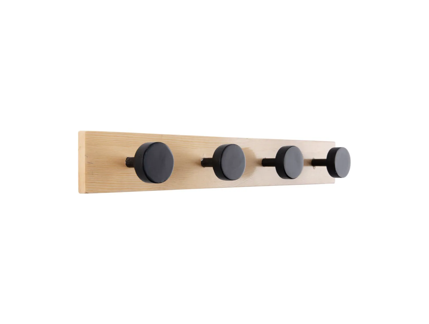 Best Present time - Coat rack Knobs small pinewood black