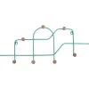 New Present time - Coat rack Maze turquoise blue