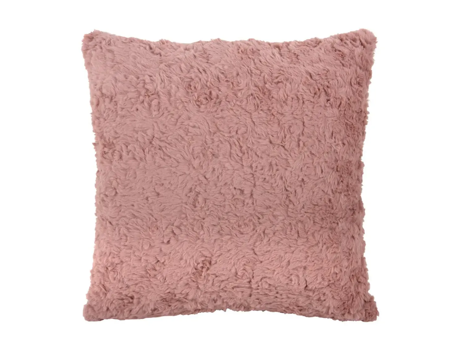 Present time - Cushion Tierno furry faded pink