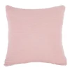 Present time - Cushion Zigzag knitted cotton soft pink