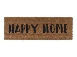 Clearance Present time - Doormat Happy Home black