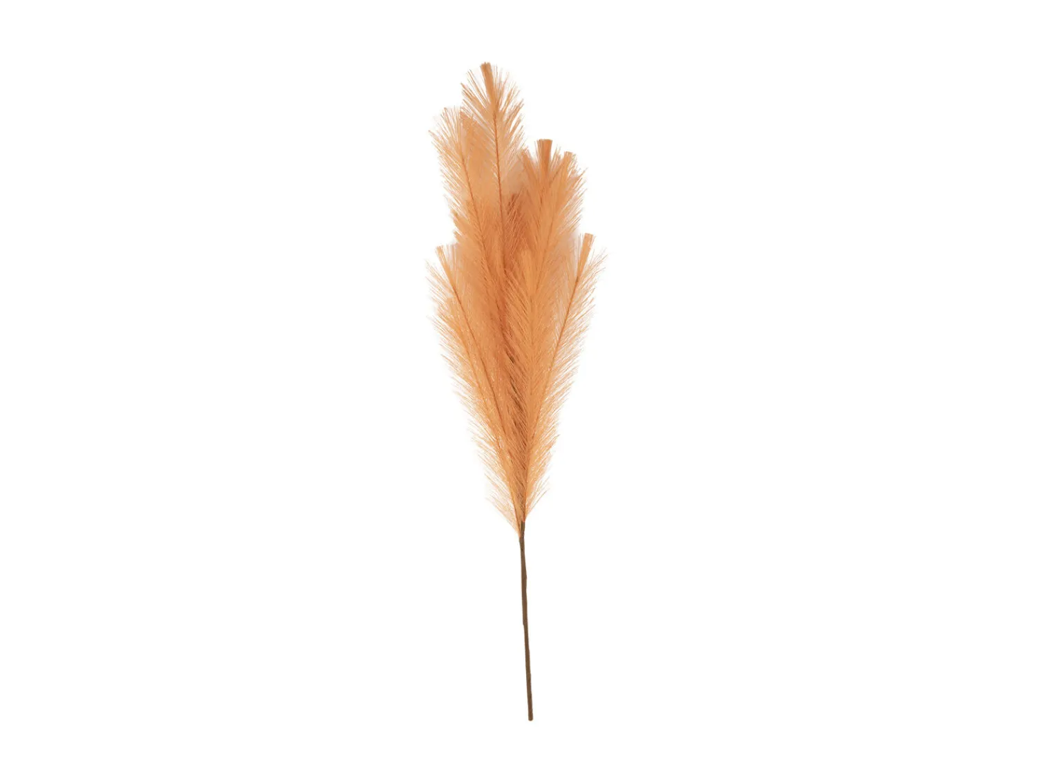 Present time - Faux Feather large burned orange