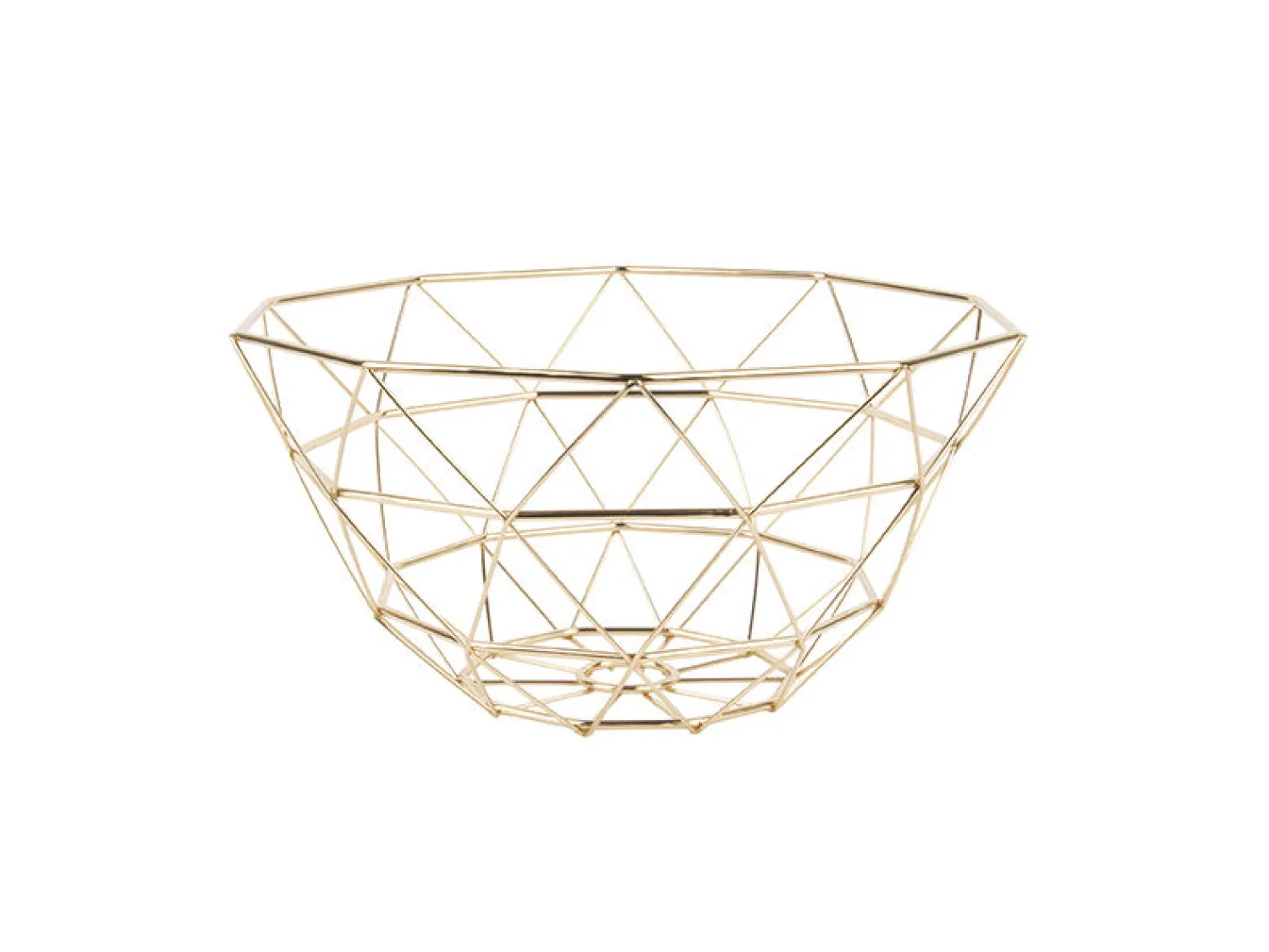Clearance Present time - Fruit Basket Diamond Cut iron gold plated