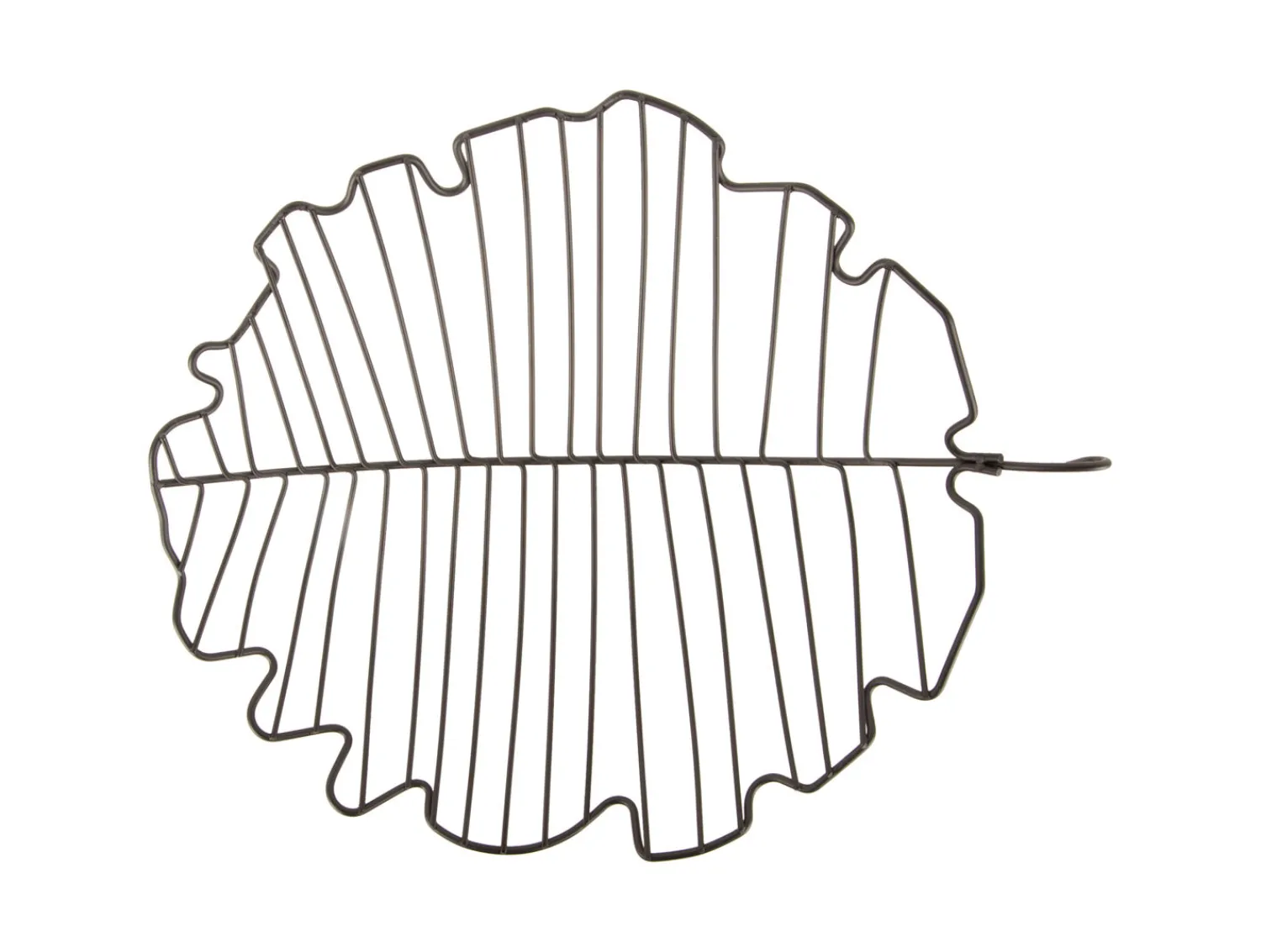 New Present time - Fruit basket Leaf large iron black