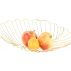 Online Present time - Fruit basket Leaf iron gold plated
