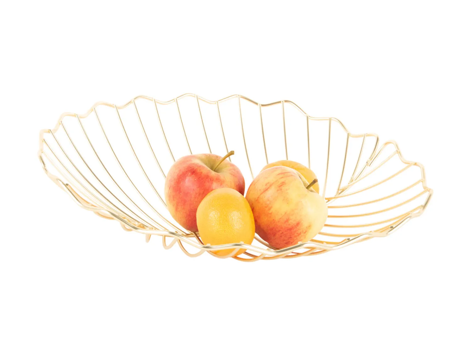 Online Present time - Fruit basket Leaf iron gold plated