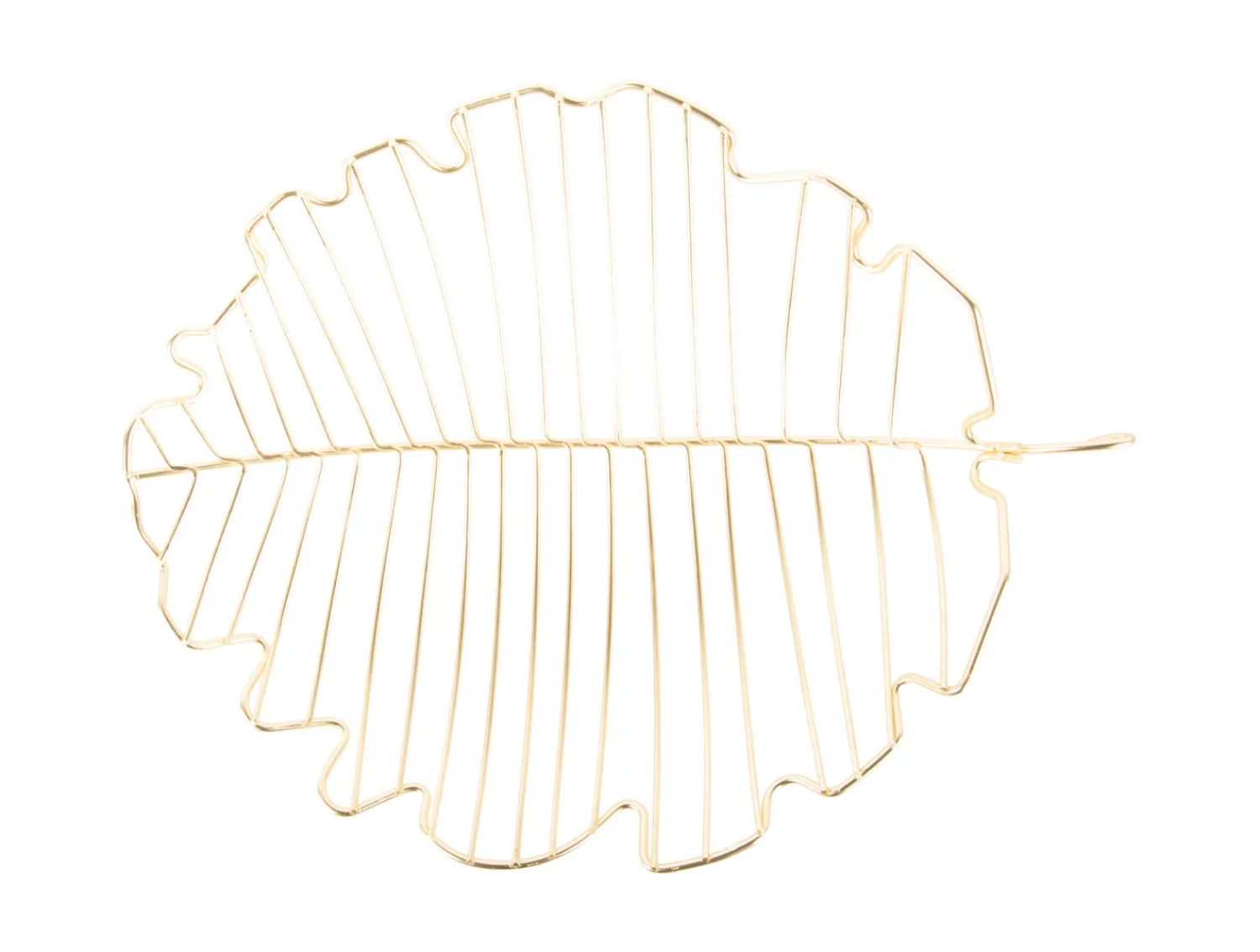 Online Present time - Fruit basket Leaf iron gold plated