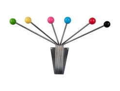 Best Present time - Hat rack Neptune chrome w. coloured balls large