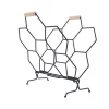 Sale Present time - Magazine rack Honeycomb matt black