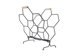 Sale Present time - Magazine rack Honeycomb matt black