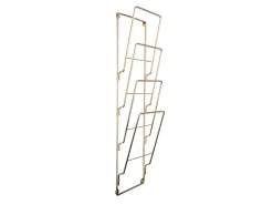 New Present time - Magazine rack steel wire gold plated