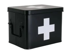 Discount Present time - Medicine storage box medium metal matt black