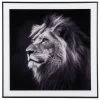 Hot Present time - Photo art Lion glass black & white