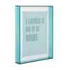Sale Present time - Photo frame Gayo Large acrylic turquoise blue