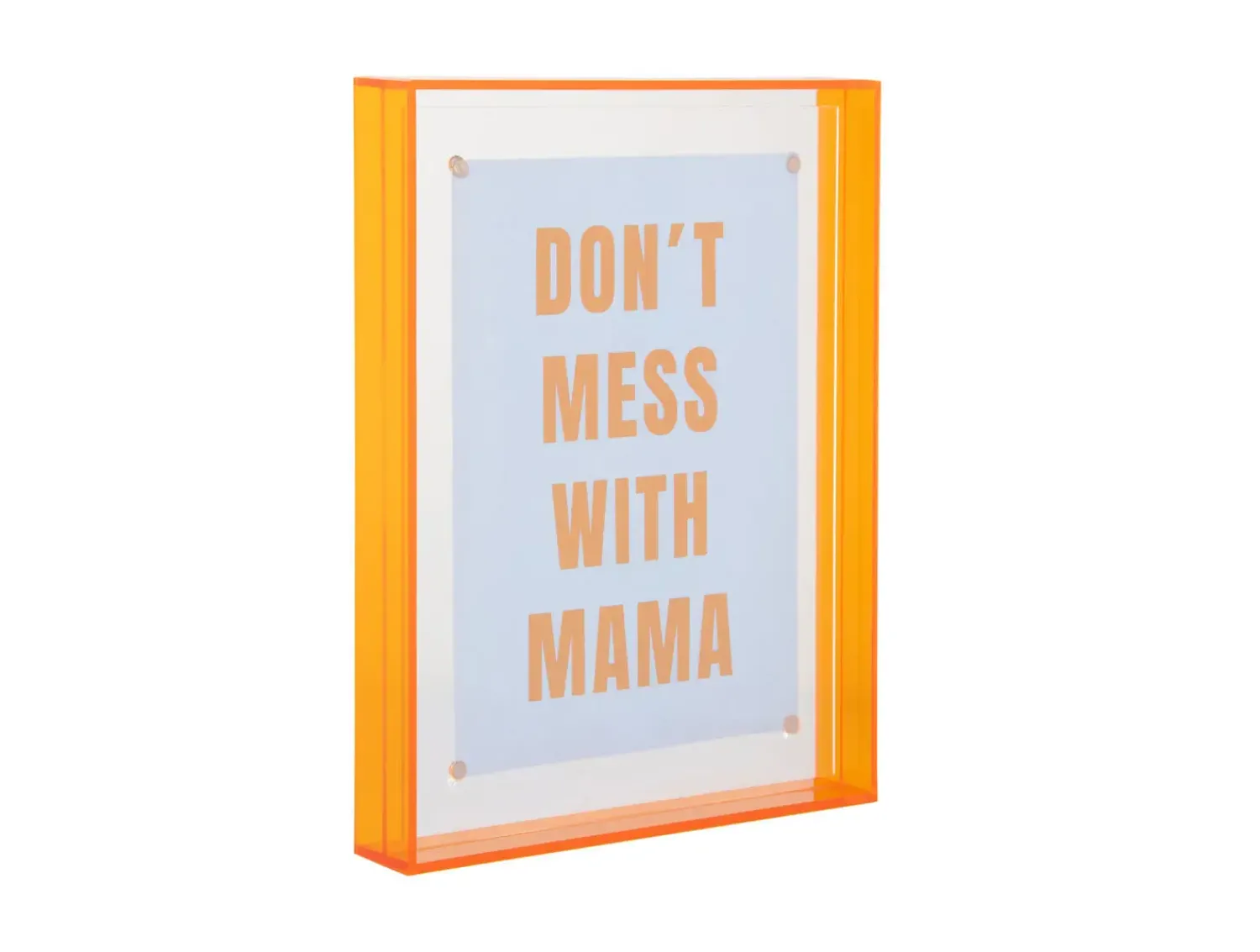 Hot Present time - Photo frame Gayo Large acrylic bright orange