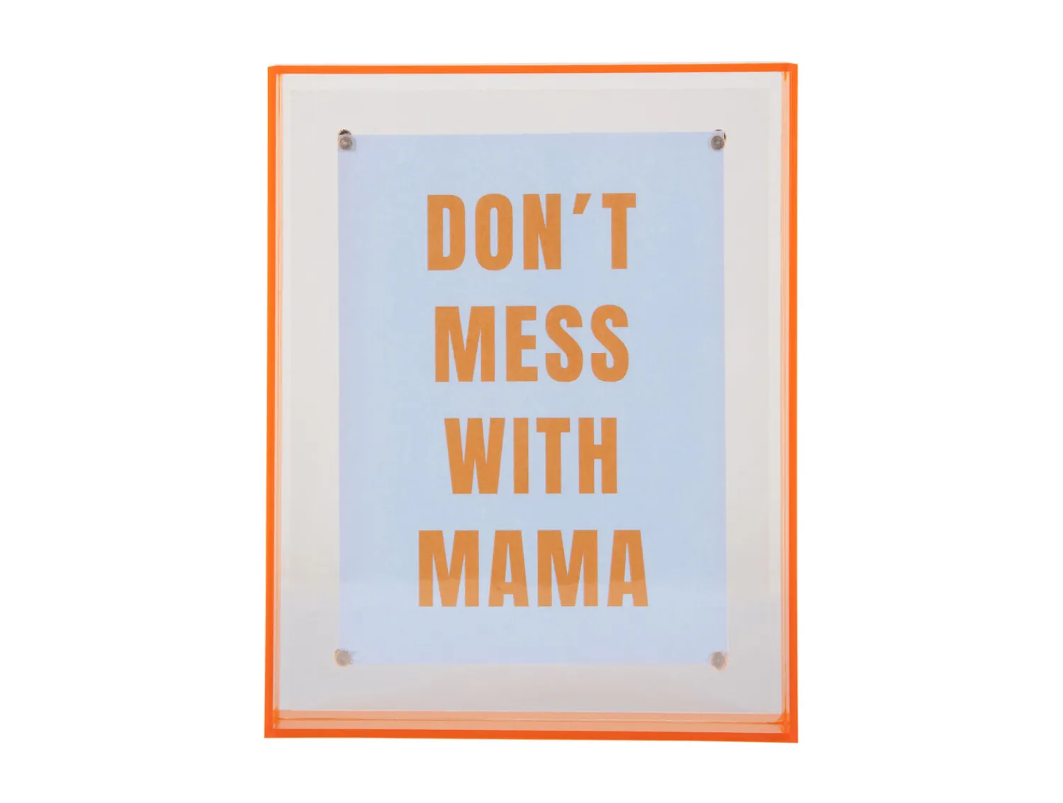 Hot Present time - Photo frame Gayo Large acrylic bright orange