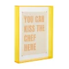 New Present time - Photo frame Gayo Large acrylic bright yellow