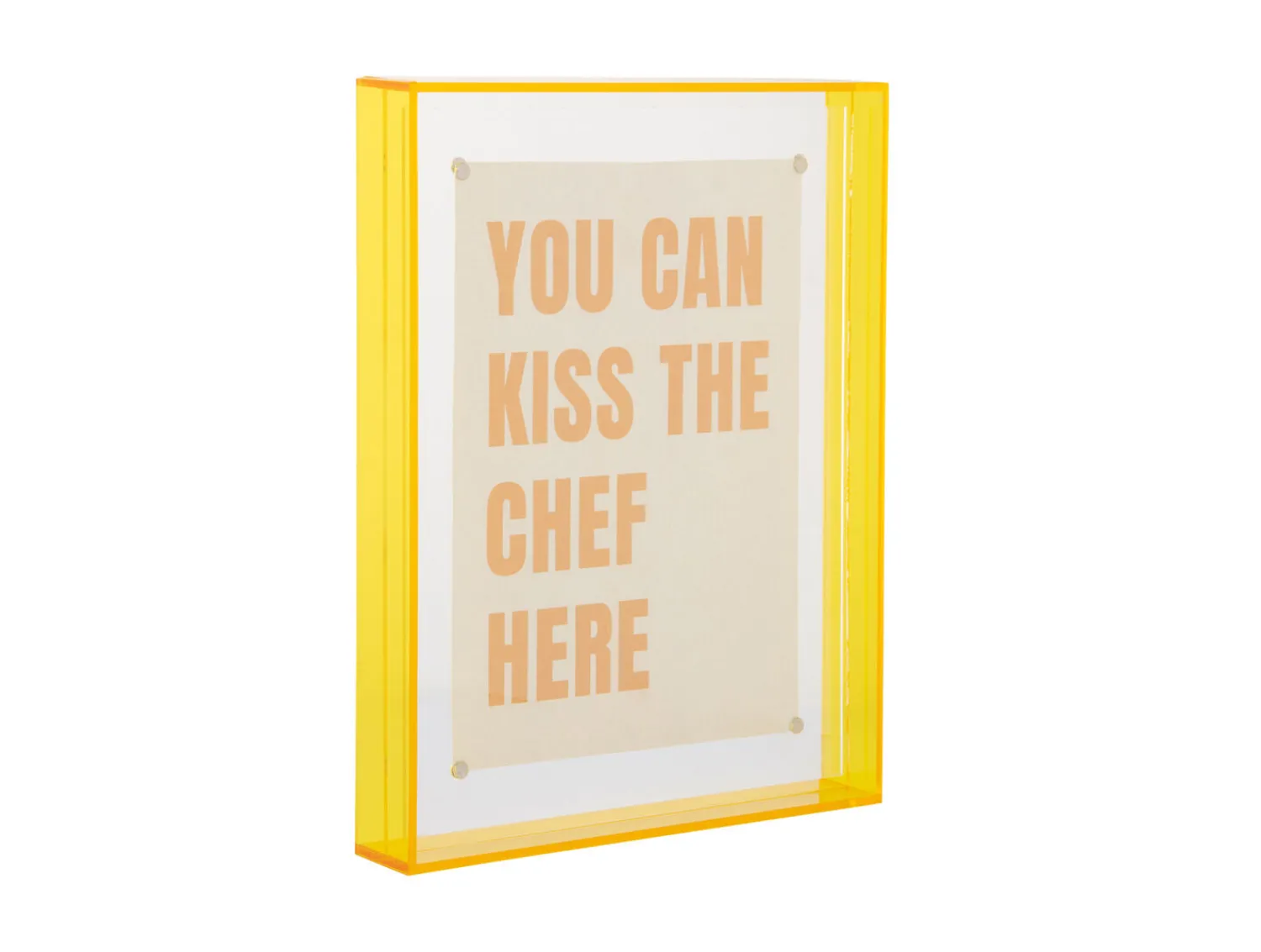 New Present time - Photo frame Gayo Large acrylic bright yellow