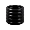 Outlet Present time - Plant Pot Bobbly Glazed ceramic small black