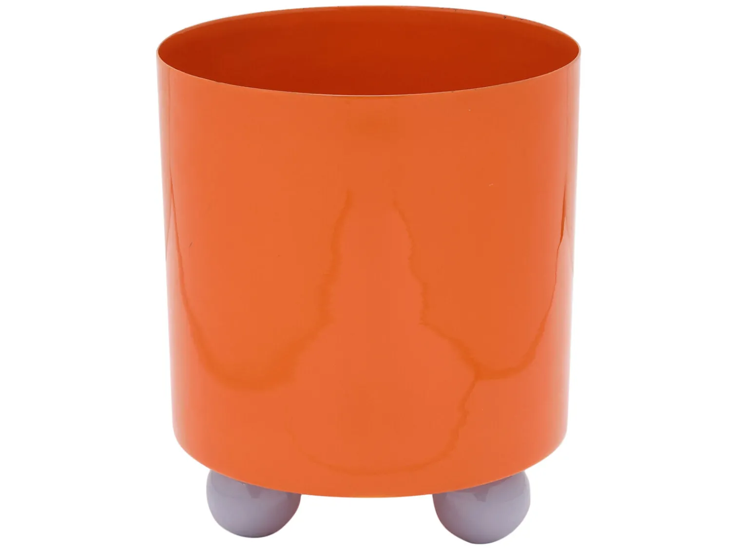 Clearance Present time - Plant pot Double Funky medium bright orange w. soft purple