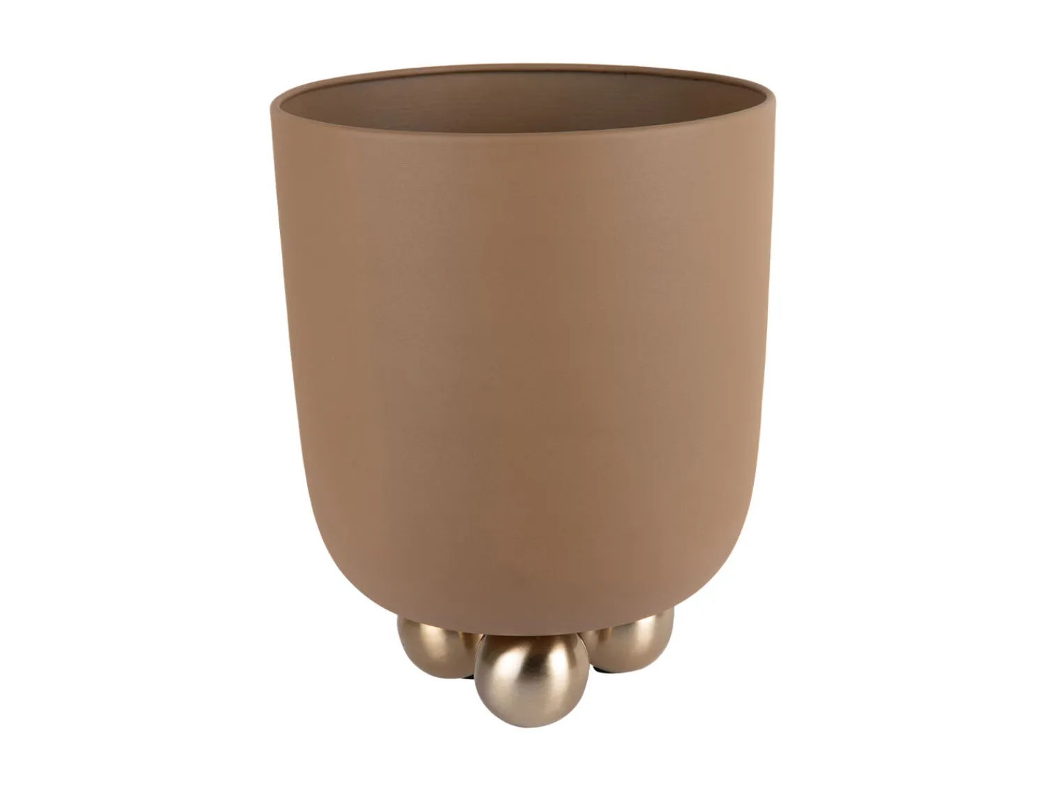 Clearance Present time - Plant pot Estilo medium mocha brown