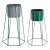 New Present time - Plant pot set Cool Retro mouse grey w. retro green