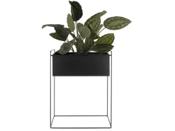 Discount Present time - Plant pot set Essence straight iron black
