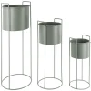 Present time - Plant pot set Essence round iron jungle green