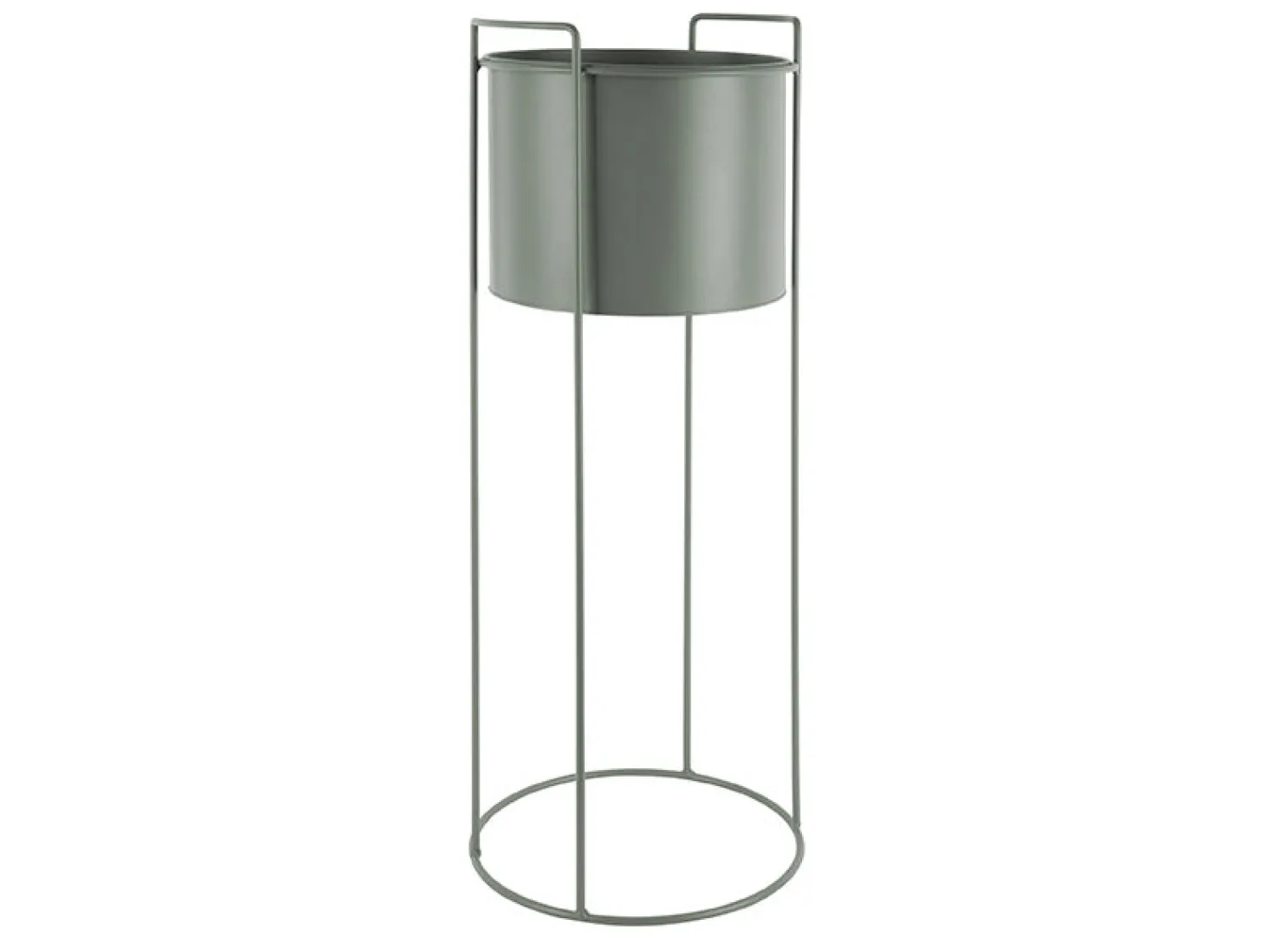 Present time - Plant pot set Essence round iron jungle green