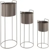 Discount Present time - Plant pot set Essence round iron moss green