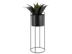 Outlet Present time - Plant pot set Essence round iron black