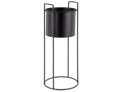 Outlet Present time - Plant pot set Essence round iron black