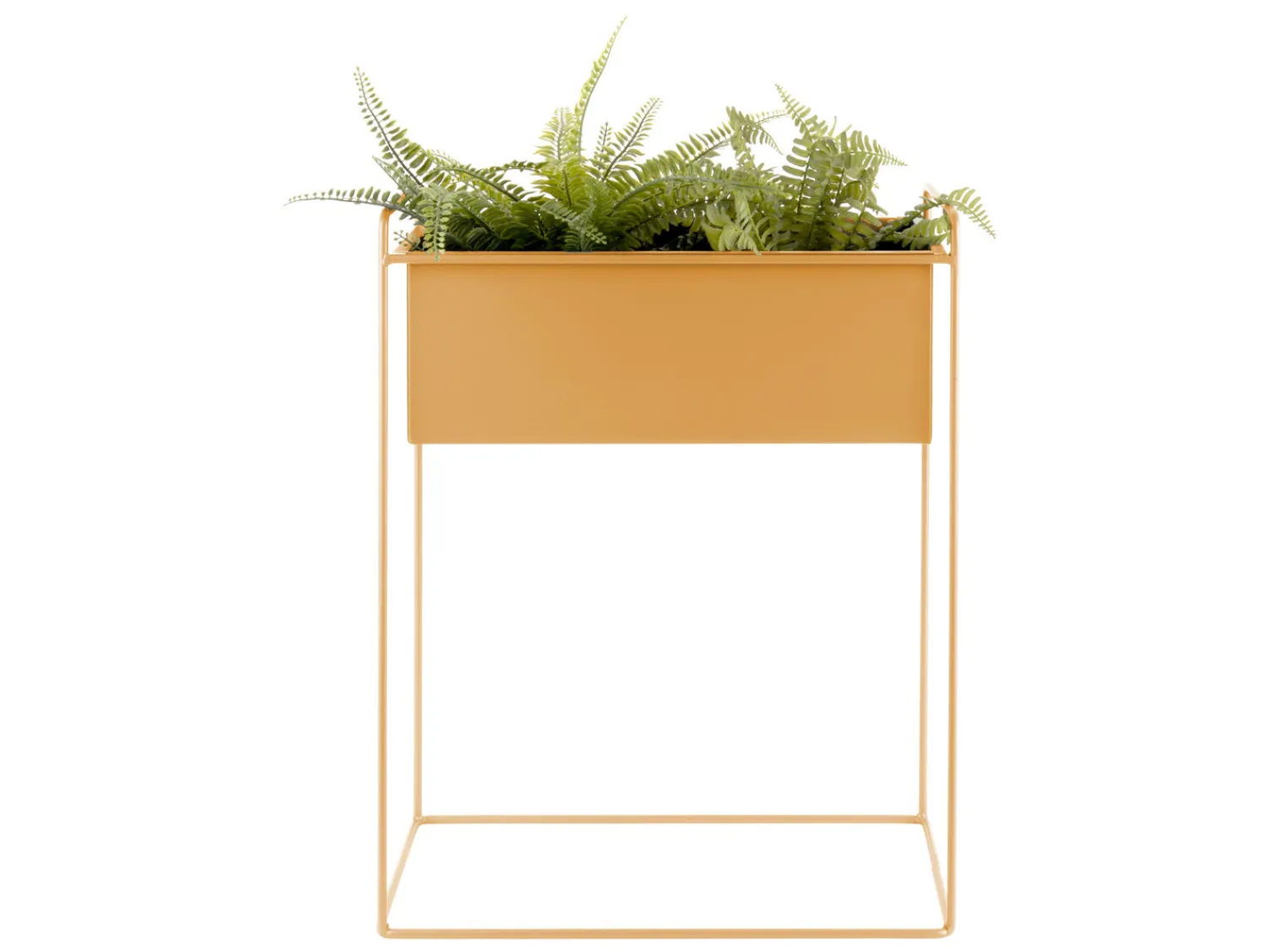 Clearance Present time - Plant pot set Essence straight iron ochre yellow
