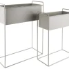 Outlet Present time - Plant pot set Essence straight iron warm grey